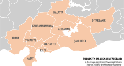 [Translate to Italienisch:] Erdbeben in der Türkei 2023